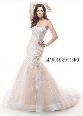 Abito da sposa a sirena in rosa pastello - Mod Velma Maggie Sottero
