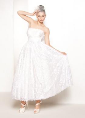 Abito da sposa sopra la caviglia - Modello Mughetto