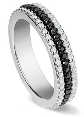 Fede fantasia a riviera con diamanti black