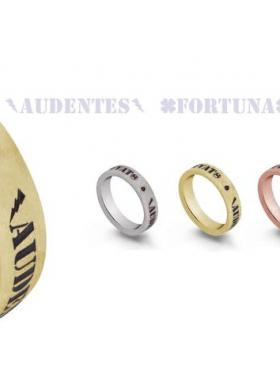 Fedi per il matrimonio con diamante nero e incisione - TVB Forever by Artlinea