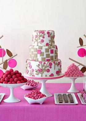 Angolo del Candy Bar per il matrimonio