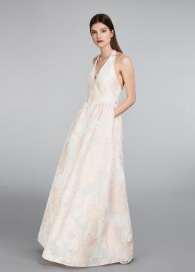 Max Mara Bridal - Abito jacquard color cipria