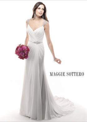 Abito da sposa con cinta e spalline gioiello - Mod. Bryce Maggie Sottero