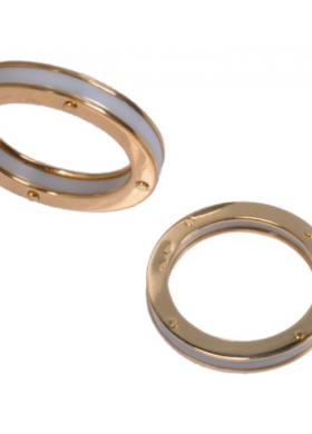 Fedi ceramica e oro -Rosadelli orafi