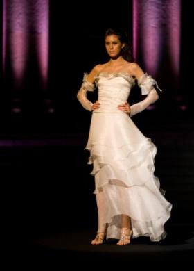 Abito da sposa in organza