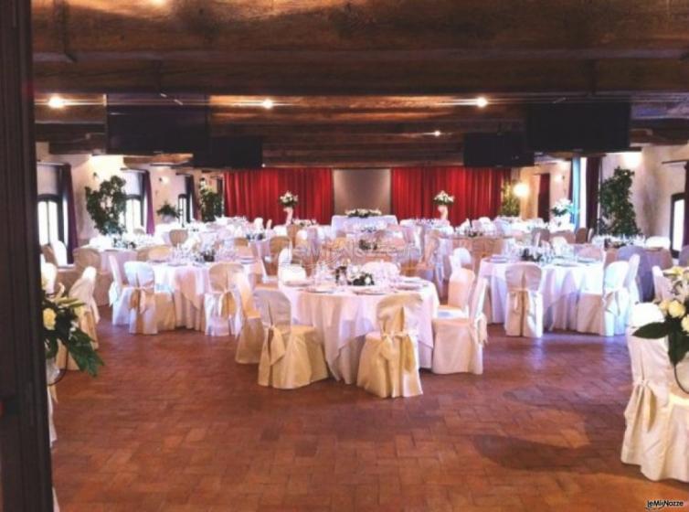 Panoramica della sala per i ricevimenti di nozze