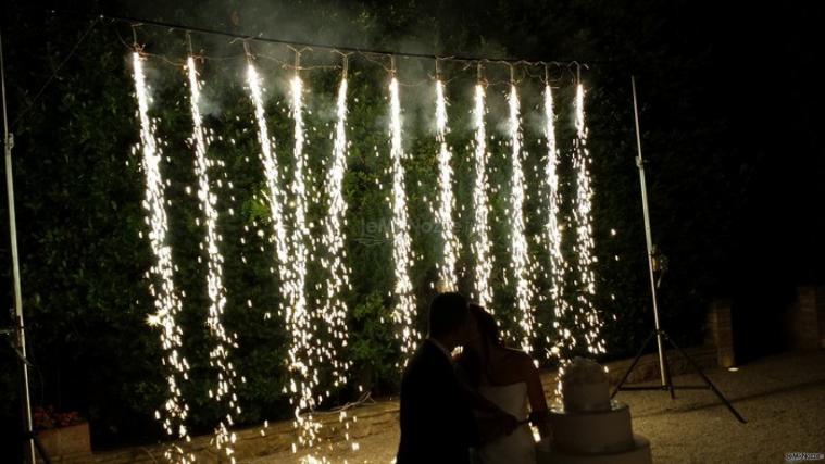 Fuochi d'artificio per il matrimonio