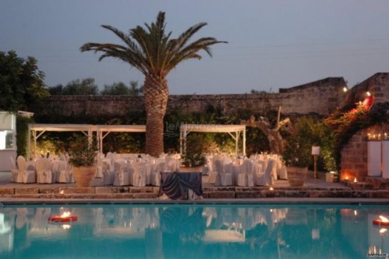Masseria Torre Maizza - Ricevimento di matrimonio a bordo piscina