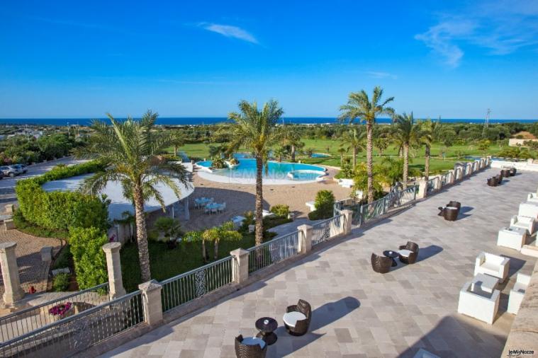 Masseria Caselli - Terrazza con vista mare