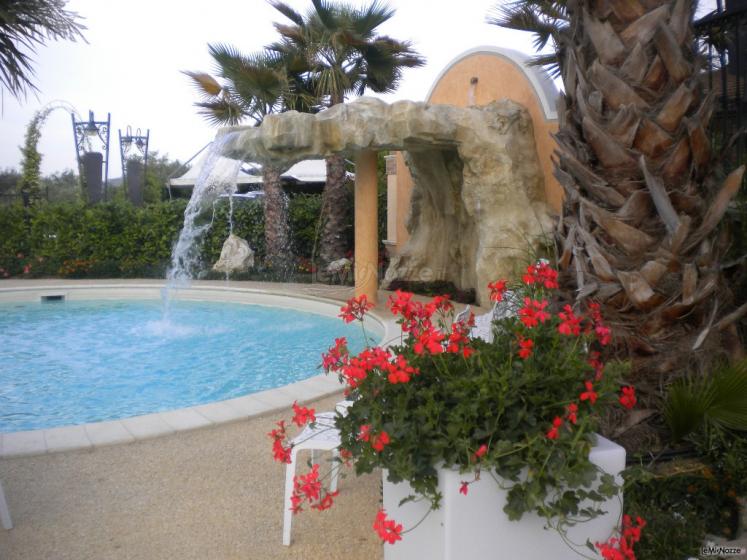La fontana del ristorante