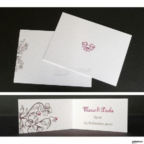 Biglietto di ringraziamento di matrimonio