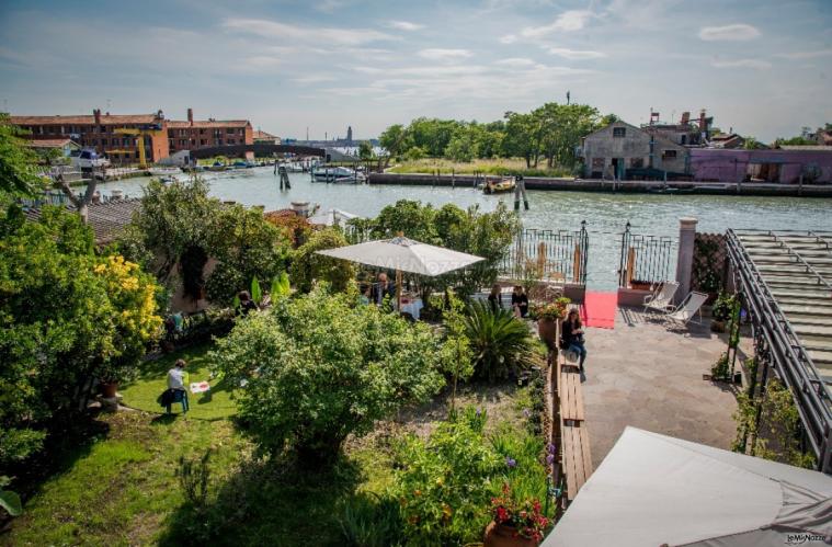 Il giardino di Villa Lina - Una vista dall'alto del giardino