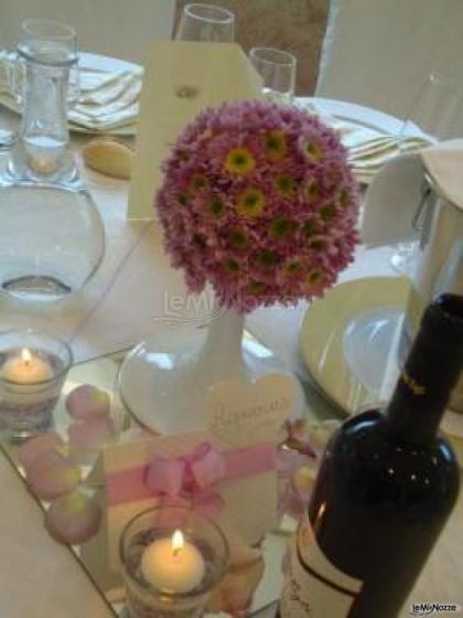 Centrotavola romantico per il matrimonio