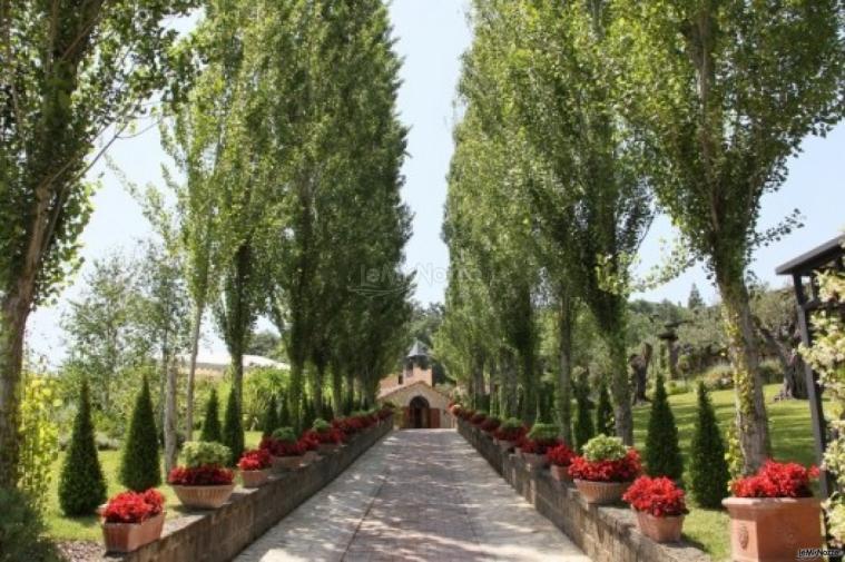 Viale della location di nozze