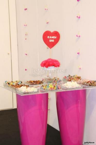 Candy Bar per il ricevimento di nozze