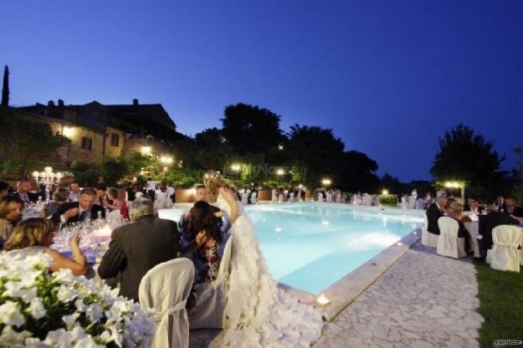 Matrimonio a bordo piscina