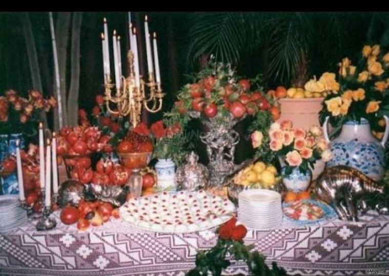 Buffet degli antipasti al matrimonio