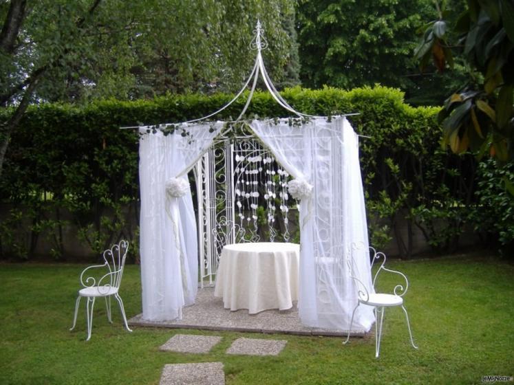 Gazebo per la torta nuziale