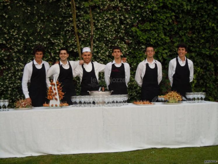 Staff per il ricevimento di matrimonio