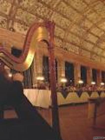 Musica d'arpa durante un matrimonoi