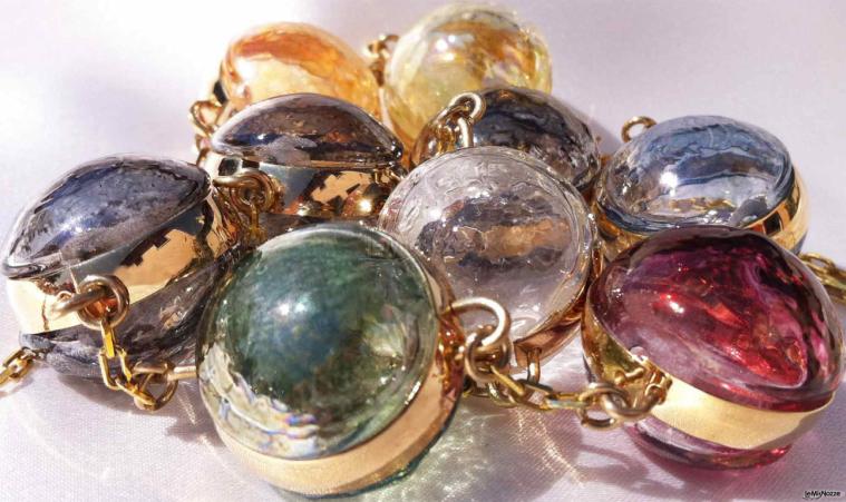 Collana con perle in vetro soffiato - Collezione Murano
