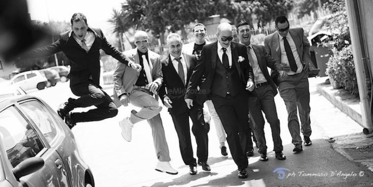 Foto in bianco e nero del matrimonio