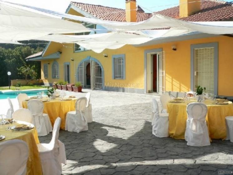 Allestimento villa per matrimoni