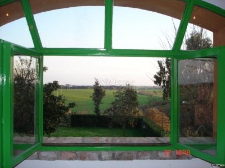 Vista panoramica dalla location di matrimonio