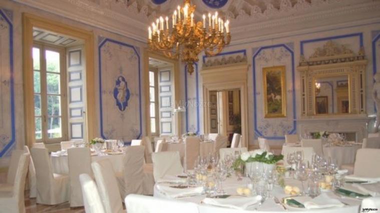 Villa Caroli Zanchi - Sala azzurra per il ricevimento di matrimonio