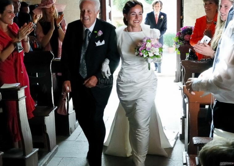 L'arrivo in chiesa della sposa