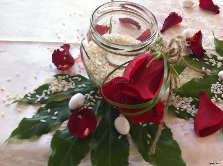 Centrotavola rose rosse