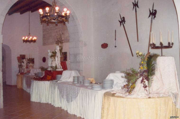 Allestimento banchetto nuziale - Torre Rodosta