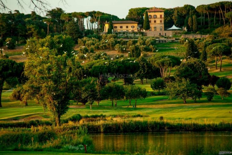 La Club House vista dai campi da golf