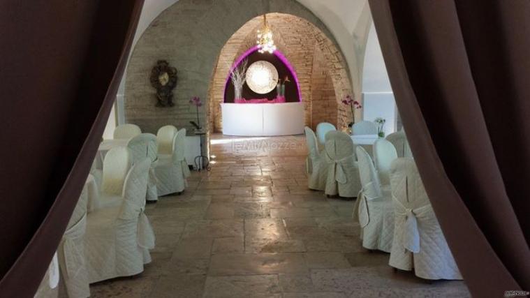 Sala interna di Villa Fenicia per il matrimonio