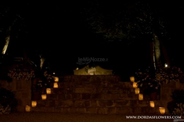 Candele per il ricevimento di matrimonio