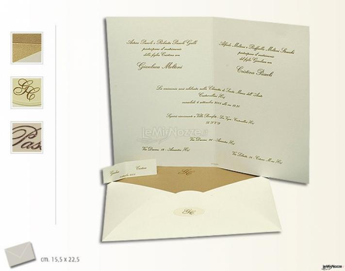Grafica Acquaviva - Partecipazioni di nozze per matrimoni prestigiosi