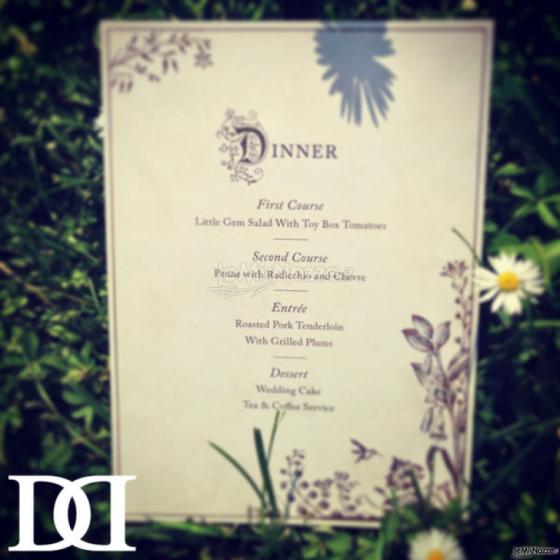 Menu - Weddings and Dreams