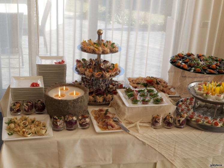 Buffet di mare per le noze
