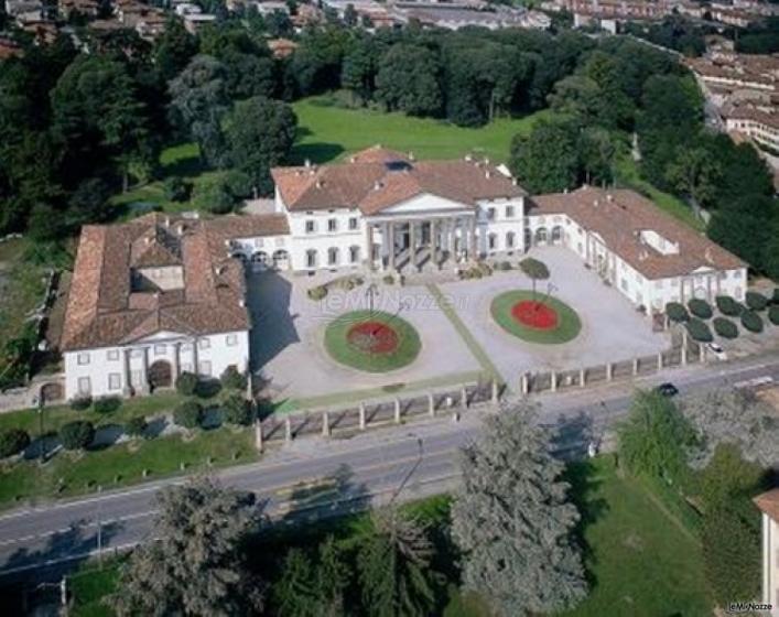 Villa Caroli Zanchi - Veduta aerea