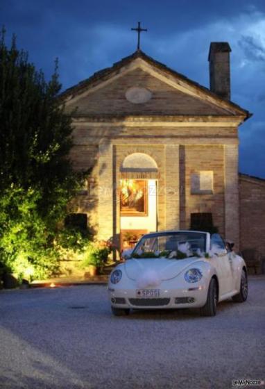 Noleggio maggiolone bianco per il matrimonio