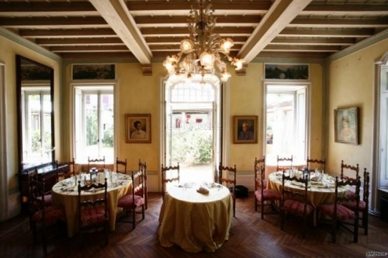 Interno della villa per il matrimonio