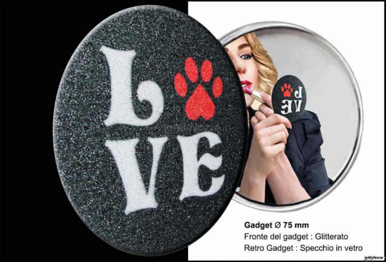 Marygip - Gadget Glitter con specchio in vetro