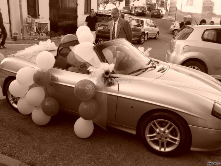 Paolo Guidi - La Fiat Barchetta Spider per il matrimonio - Palloncini