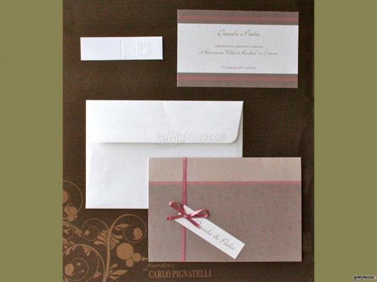 Partecipazioni di matrimonio colorata