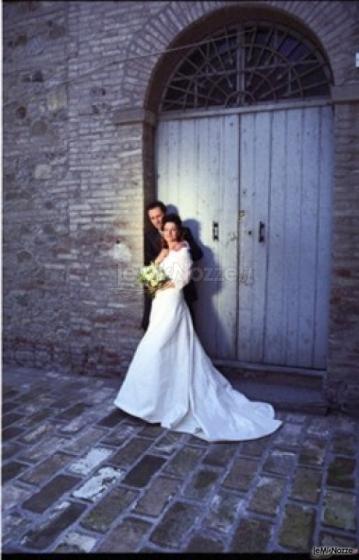 Foto degli sposi alla location di matrimonio