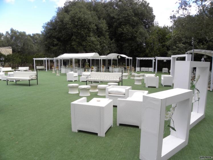 Meraviglioso giardino per rinfresco con allestimento curato dal Gibos Catering