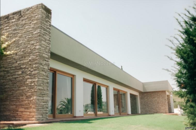 Facciata della villa per matrimoni