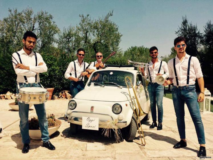 Metamorphosis Wedding Band - Formazione Dixie per il drink di benvenuto
