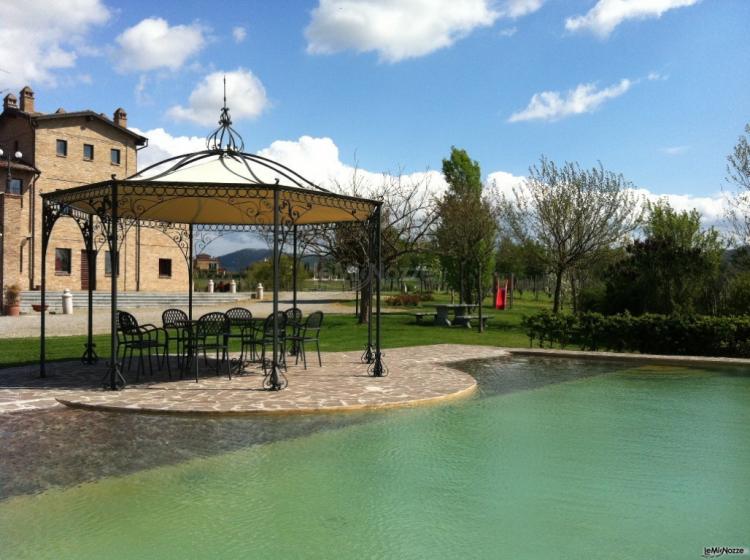 La piscina dell'agriturismo