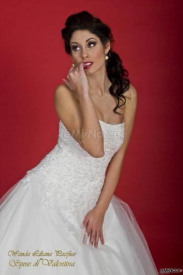Vestito da sposa con strass